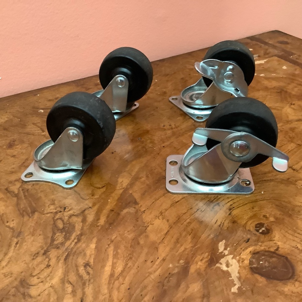 Lot  Of 4 Waxman 2988-  3240 - Industrial  2” Swivel Caster 2  With Brake Read